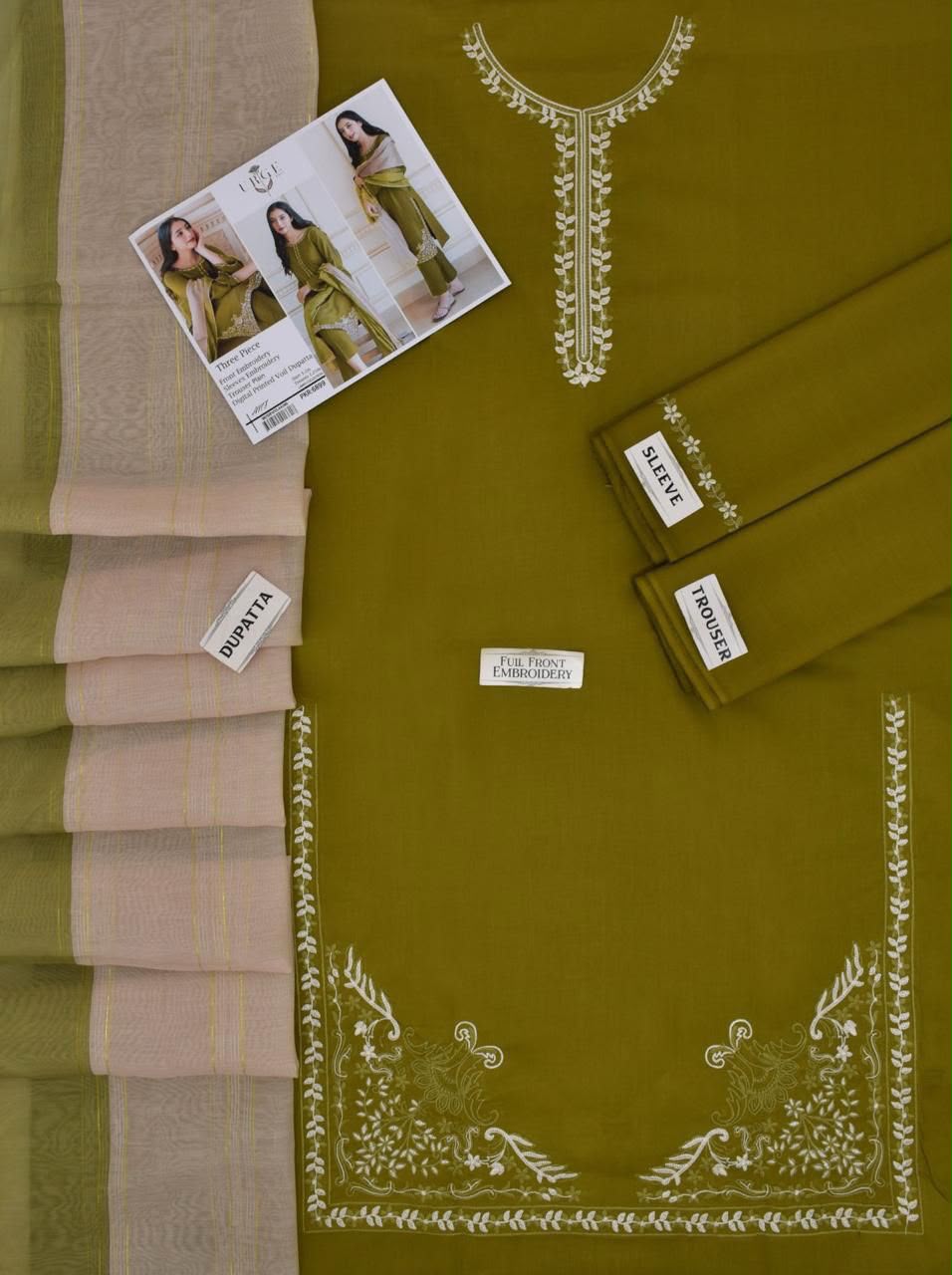 3 Pcs LAWN Suit WITH DIGITAL PRINT VOIL DUPATTA OR CHIFFON DUPATA